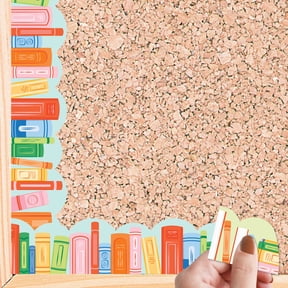 Big Dot of Happiness School Books Bulletin Board Borders, Double-Sided Colorful Scalloped Classroom Decorative Trim for Teachers, Chalkboards, Offices, Walls - 51 Feet
