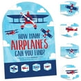 thumbnail image 1 of Big Dot of Happiness Taking Flight Airplane Vintage Plane Baby Shower or Birthday Party Scavenger Hunt 1 Stand and 48 Game Pieces - Hide and Find Game, 1 of 8