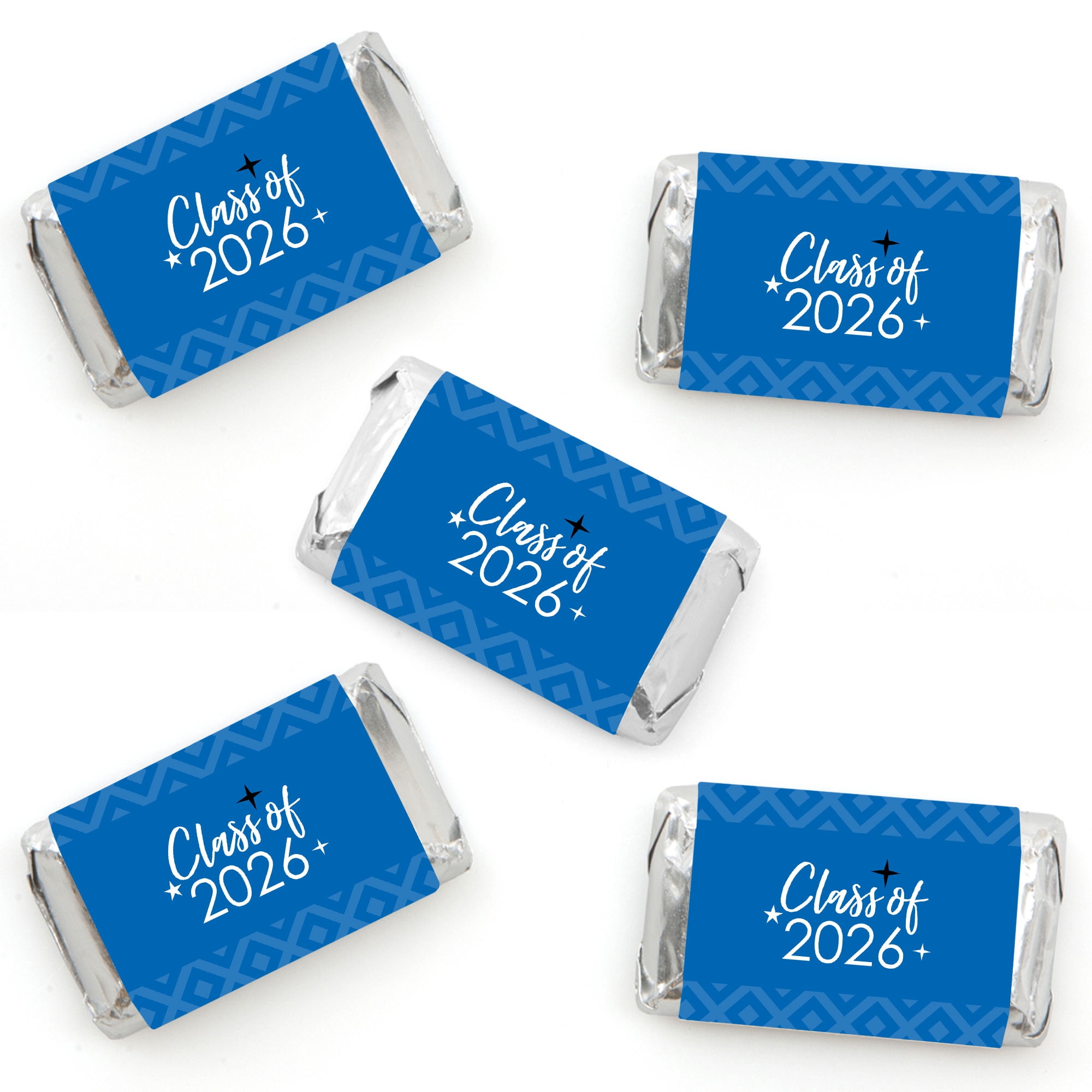 Big Dot of Happiness 2026 Blue Graduation Party - Mini Candy Bar ...