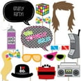thumbnail image 1 of Big Dot of Happiness 80's Retro - Totally 1980s Photo Booth Props Kit - 20 Count, 1 of 8