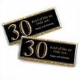 thumbnail image 1 of Big Dot of Happiness Adult 30th Birthday - Gold - Candy Bar Wrappers Birthday Party Favors - Set of 24, 1 of 4