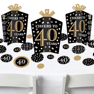 53PCS Black Rose Gold 70th Birthday Party Tableware Decorations for