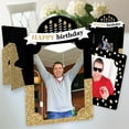 thumbnail image 1 of Big Dot of Happiness Adult Happy Birthday - Gold - Birthday Party 4x6 Picture Display - Paper Photo Frames - Set of 12, 1 of 8