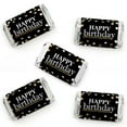 thumbnail image 1 of Big Dot of Happiness Adult Happy Birthday - Gold - Mini Candy Bar Wrapper Stickers - Birthday Party Small Favors - 40 Count, 1 of 6
