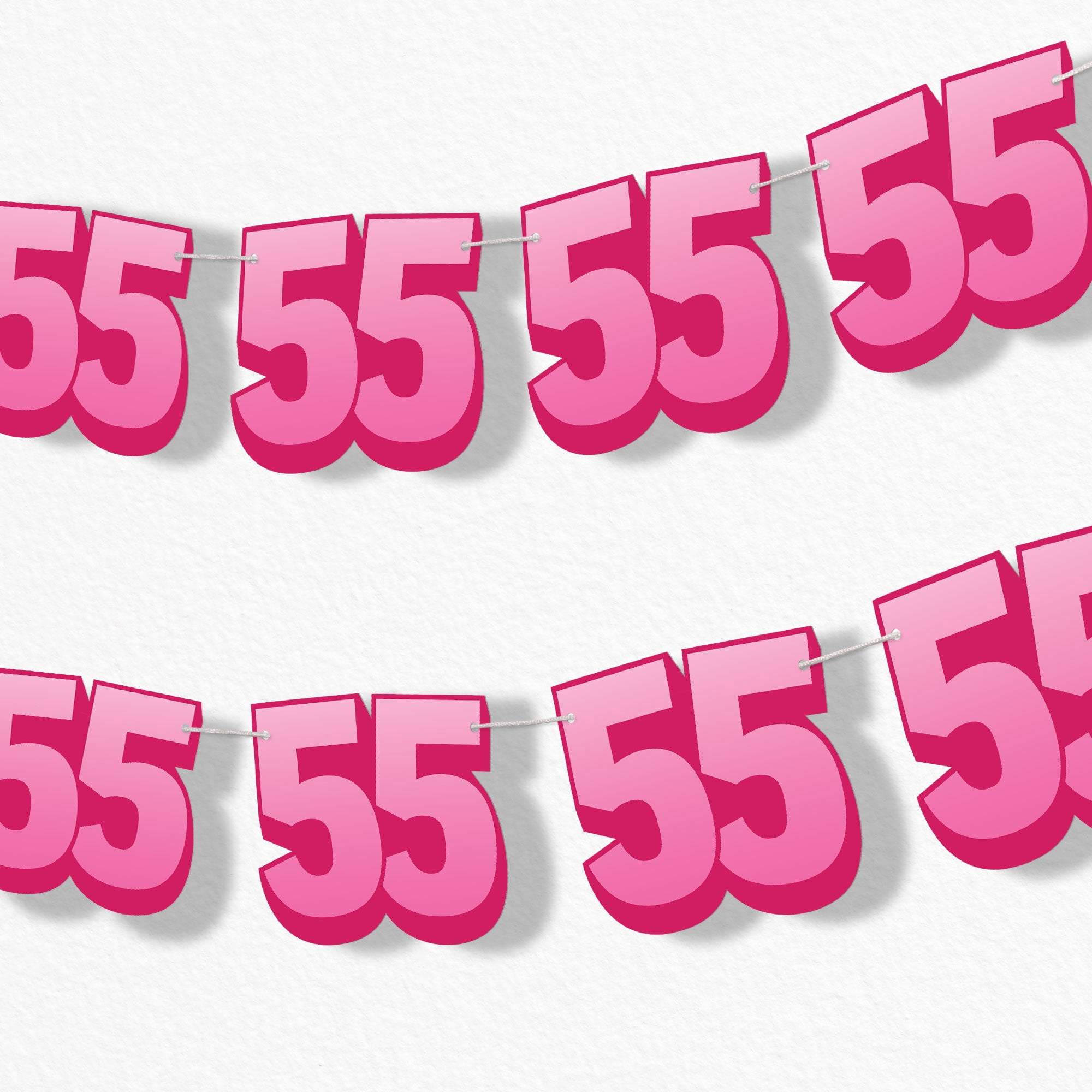 Big Dot of Happiness Adult Pink 55th Birthday Party Decorations ...