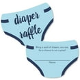 Big Dot of Happiness Baby Boy Diaper Shaped Raffle Ticket Inserts
