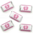 thumbnail image 1 of Big Dot of Happiness Baby Feet Pink - Mini Candy Bar Wrapper Stickers - Girl Baby Shower Small Favors - 40 Count, 1 of 6