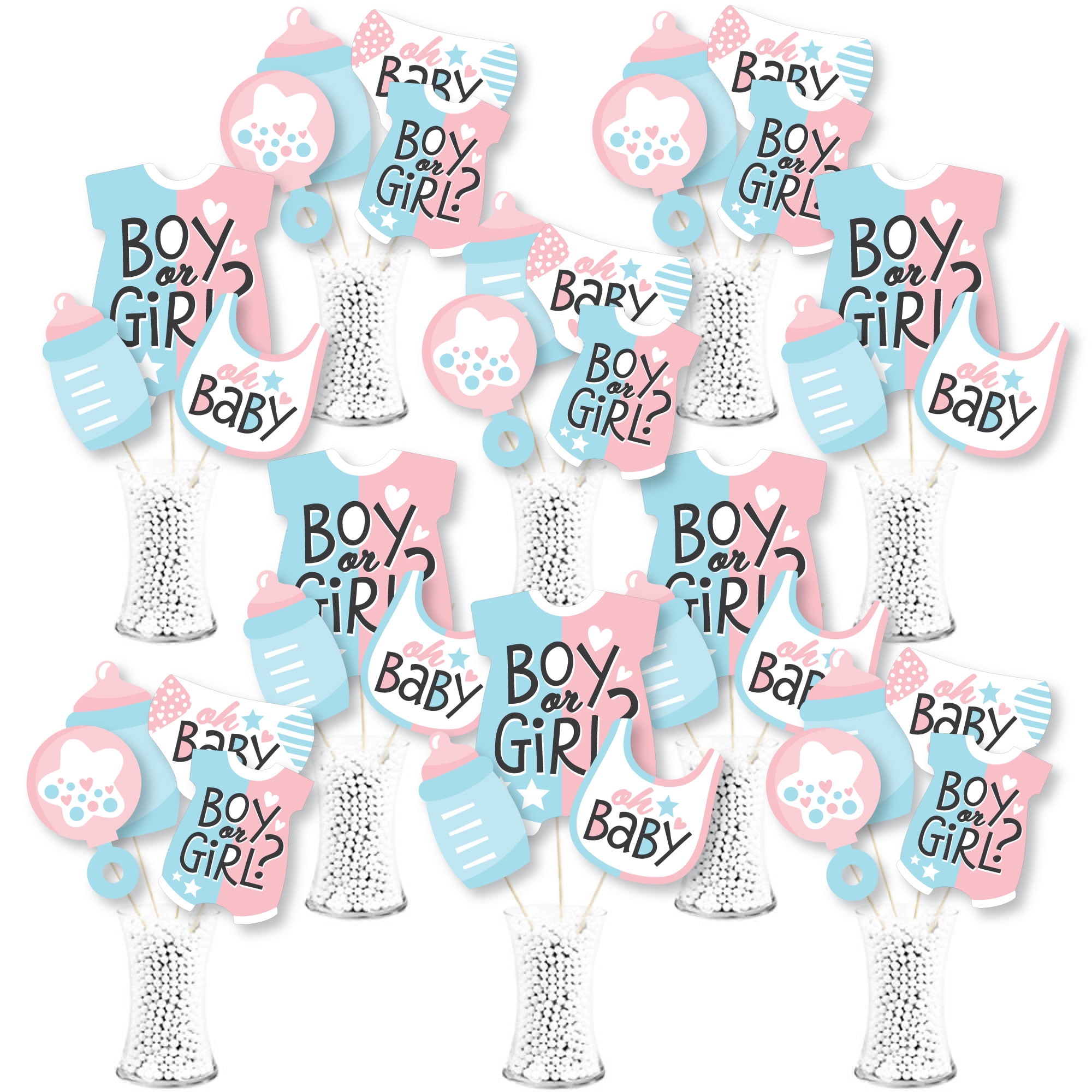 Gender Reveal Party Supplies 105 Pieces Baby Gender Reveal