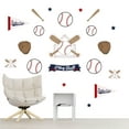 thumbnail image 1 of Big Dot of Happiness Batter Up - Baseball - Peel and Stick Sports Decor Vinyl Wall Art Stickers - Wall Decals - Set of 20, 1 of 8