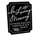thumbnail image 1 of Big Dot of Happiness Black in Loving Memory Sign - Memorial Wedding Decor - Printed on Sturdy Plastic - 10.5 x 13.75 inches Sign with Stand - 1 Piece, 1 of 8