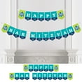 thumbnail image 1 of Big Dot of Happiness Blue Bar Mitzvah - Boy Party Bunting Banner - Party Decorations - Happy Bar Mitzvah, 1 of 5