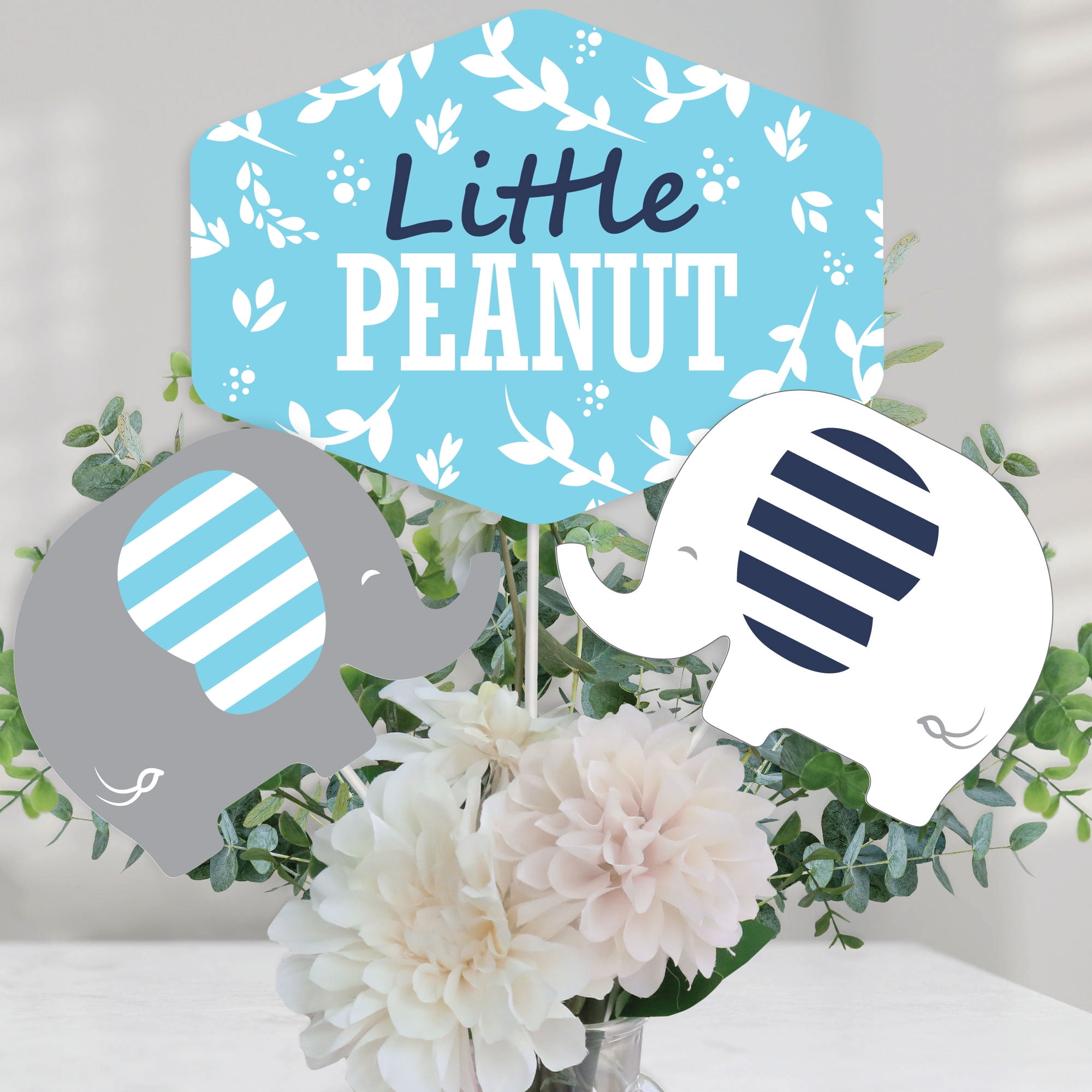Elephant Baby Boy Shower Centerpieces For Tables Blue Baby Boy Table  Centerpieces Big Dot Of Happiness, image size:2000x2000