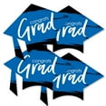 thumbnail image 1 of Big Dot of Happiness Blue Graduation - Grad Cap Decorations DIY Party Essentials - Set of 20, 1 of 5