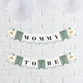 thumbnail image 1 of Big Dot of Happiness Boho Botanical Baby - Greenery Baby Shower Mini Pennant Banner - Mommy To Be, 1 of 7