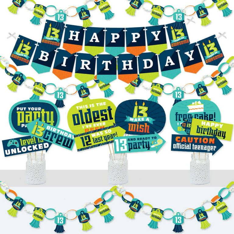 Minecraft Birthday banner Party decoration bunting