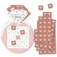 thumbnail image 1 of Big Dot of Happiness Bride Squad - Bar Bingo Cards and Markers - Rose Gold Bridal Shower or Bachelorette Party Shaped Bingo Game - Set of 18, 1 of 5