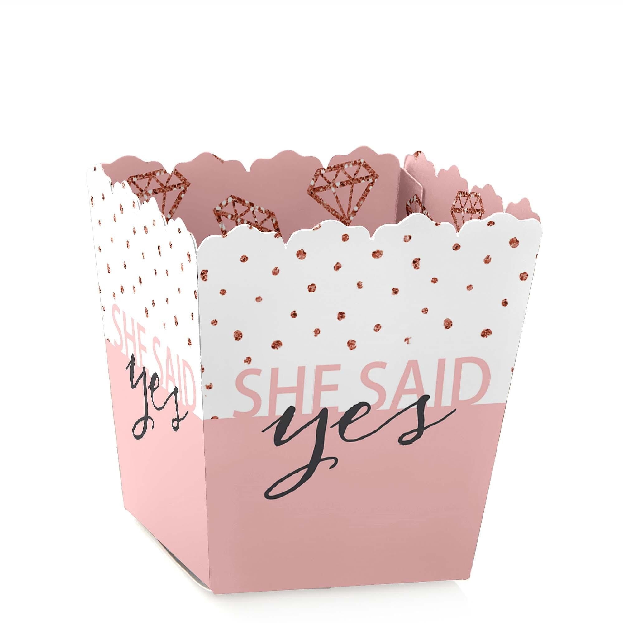Big Dot of Happiness Bride Squad - Party Mini Favor Boxes - Rose Gold ...