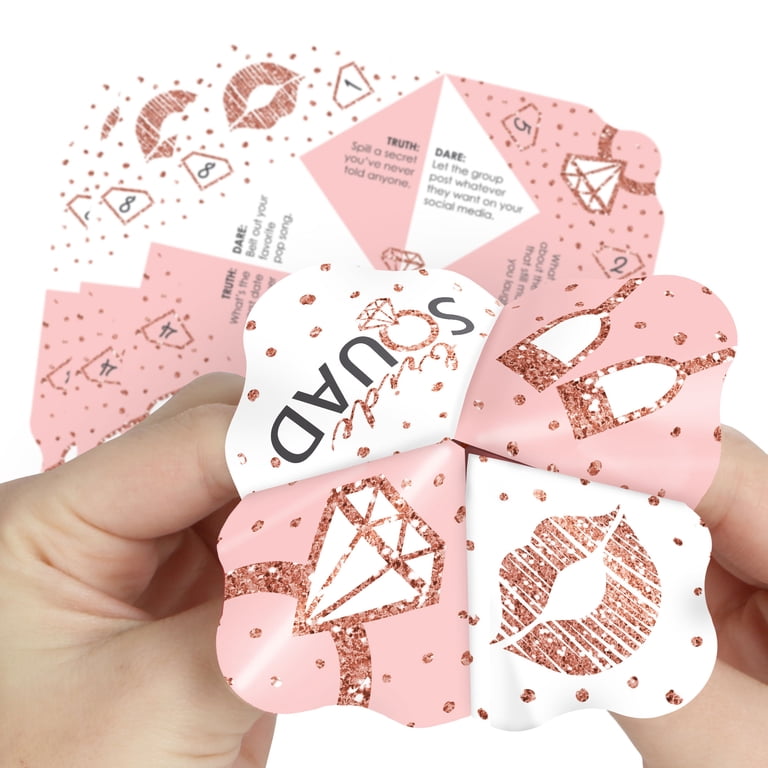 Big Dot of Happiness Bride Squad - Rose Gold Bridal Shower or