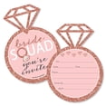 thumbnail image 1 of Big Dot of Happiness Bride Squad - Shaped Fill-in Invites - Rose Gold Bridal Shower or Bachelorette Party Invitation Cards with Envelopes - Set of 12, 1 of 6