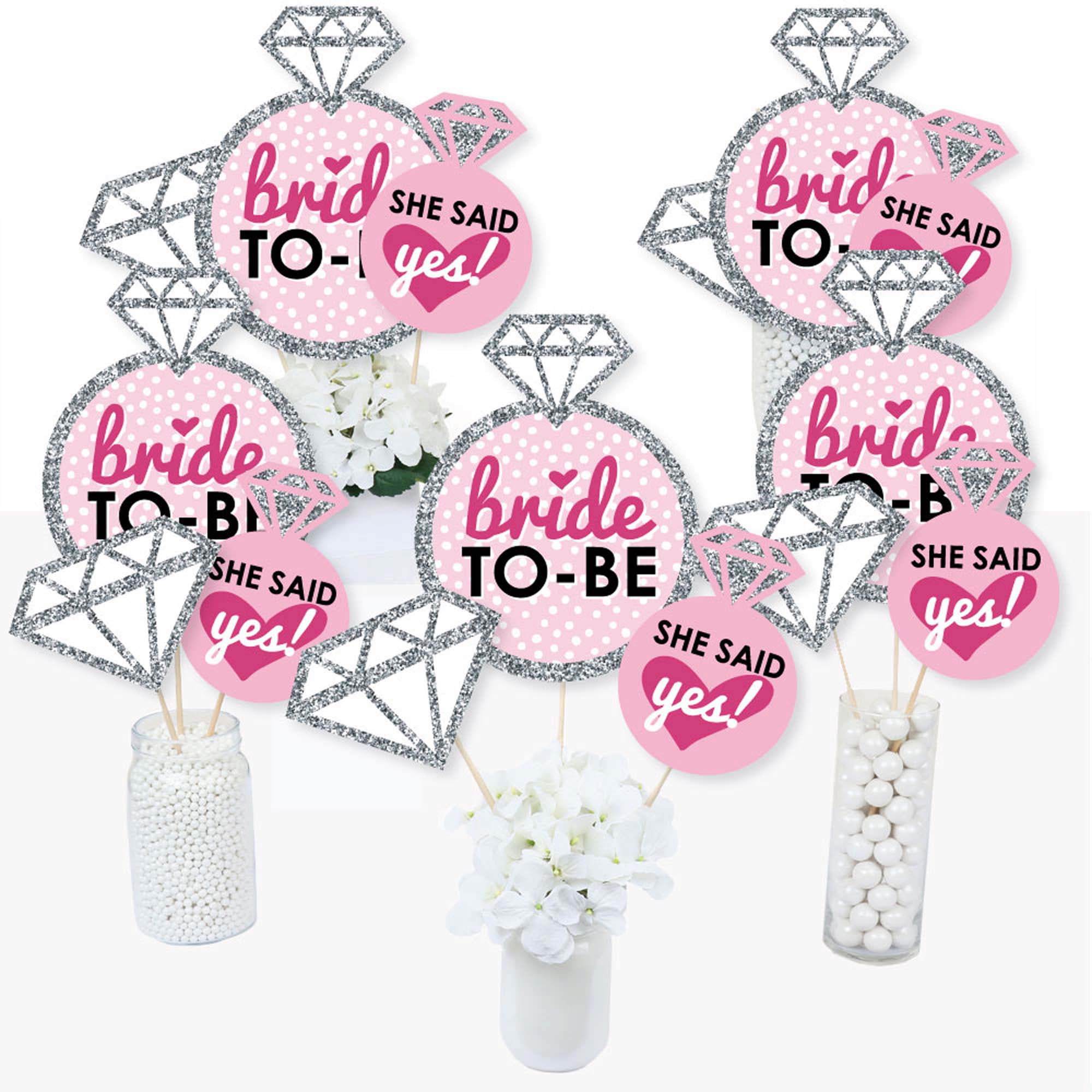 Team Bride Button's Bachelorette Party Spencer's Gifts Set of 8