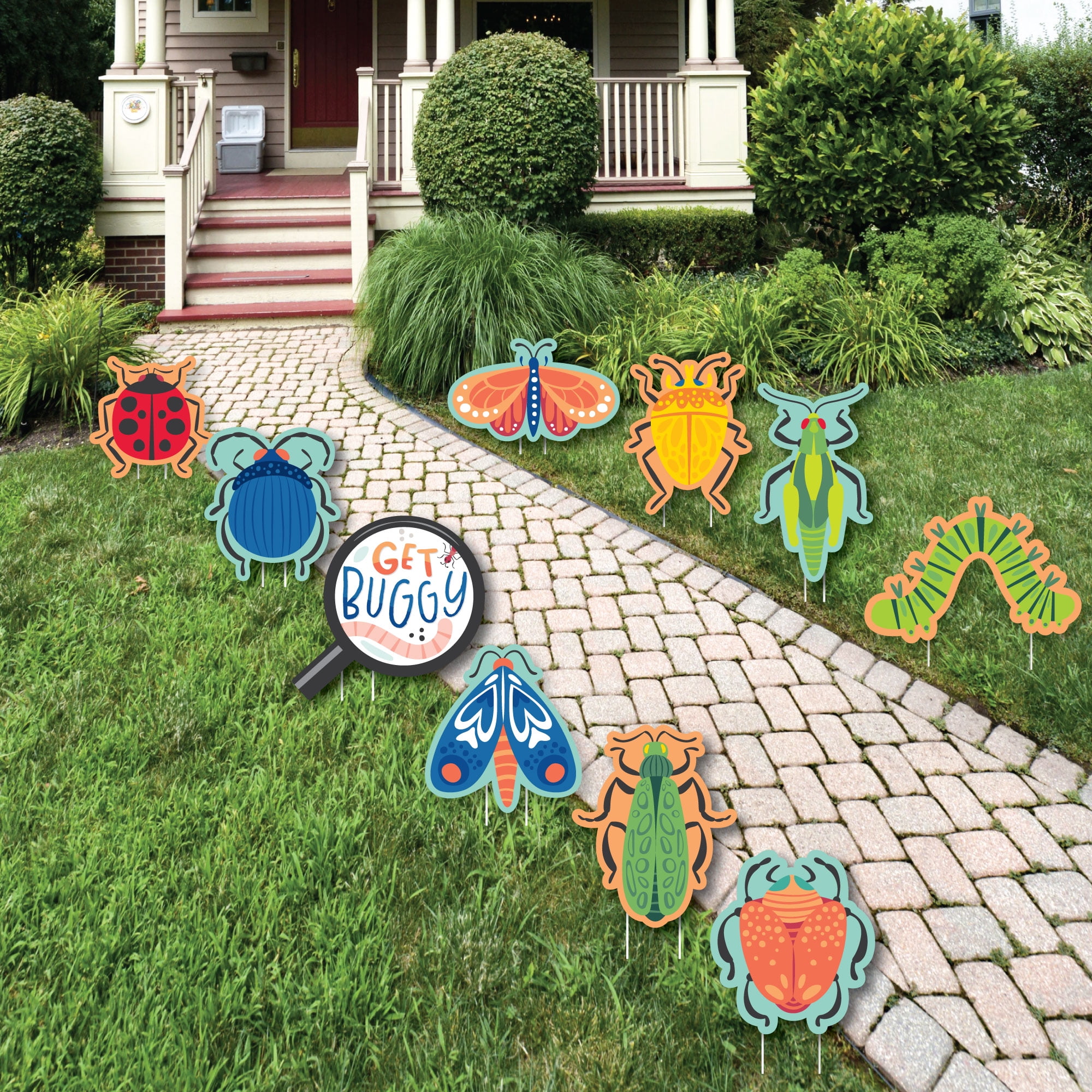Big Dot of Happiness Buggin' Out - Lawn Decorations - Outdoor Bugs ...