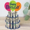 thumbnail image 1 of Big Dot of Happiness Cheerful Happy Birthday - DIY Colorful Birthday Party Money Holder Gift - Cash Cake, 1 of 7