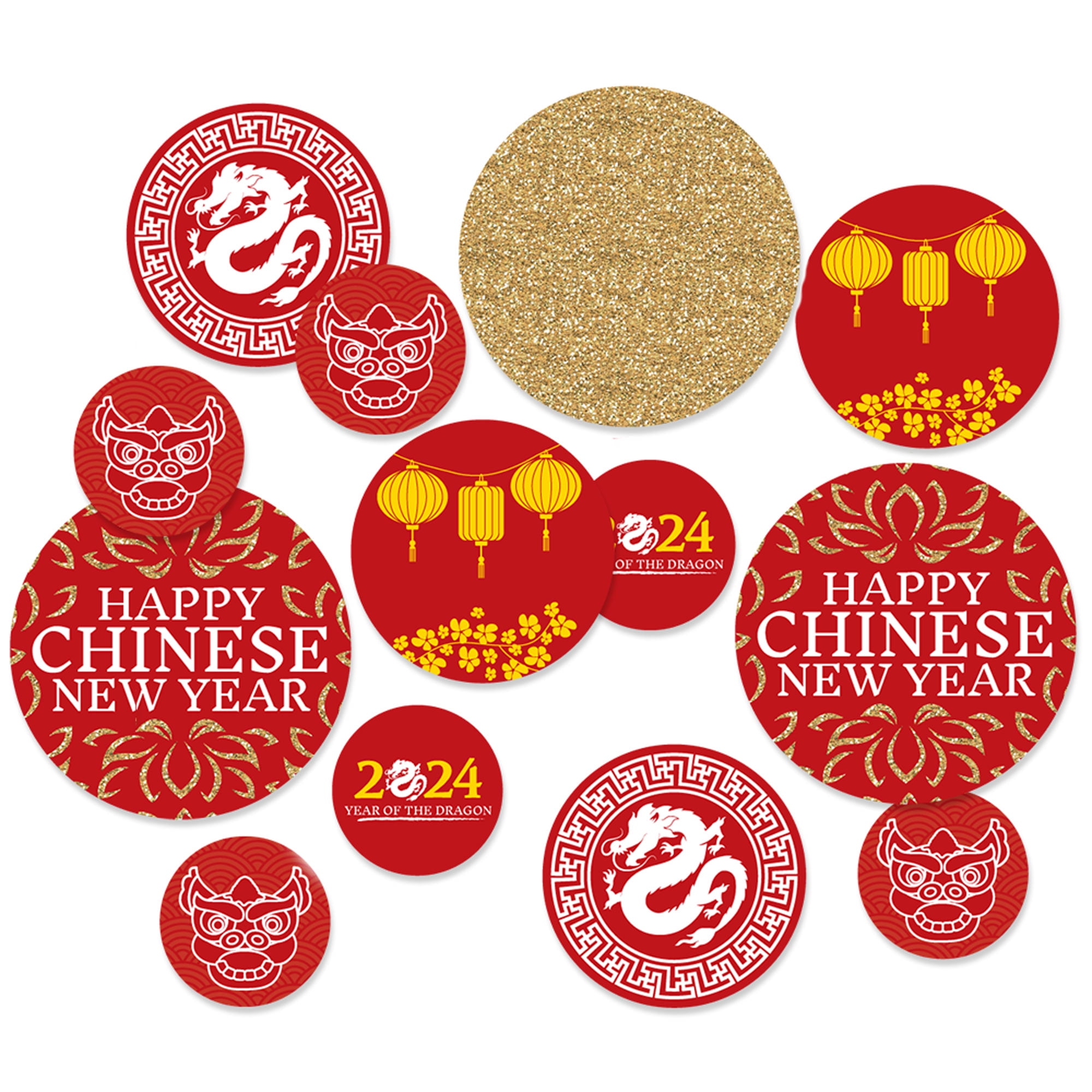 2024 New Year Decoration Sticker, Chinese Year Of The Dragon