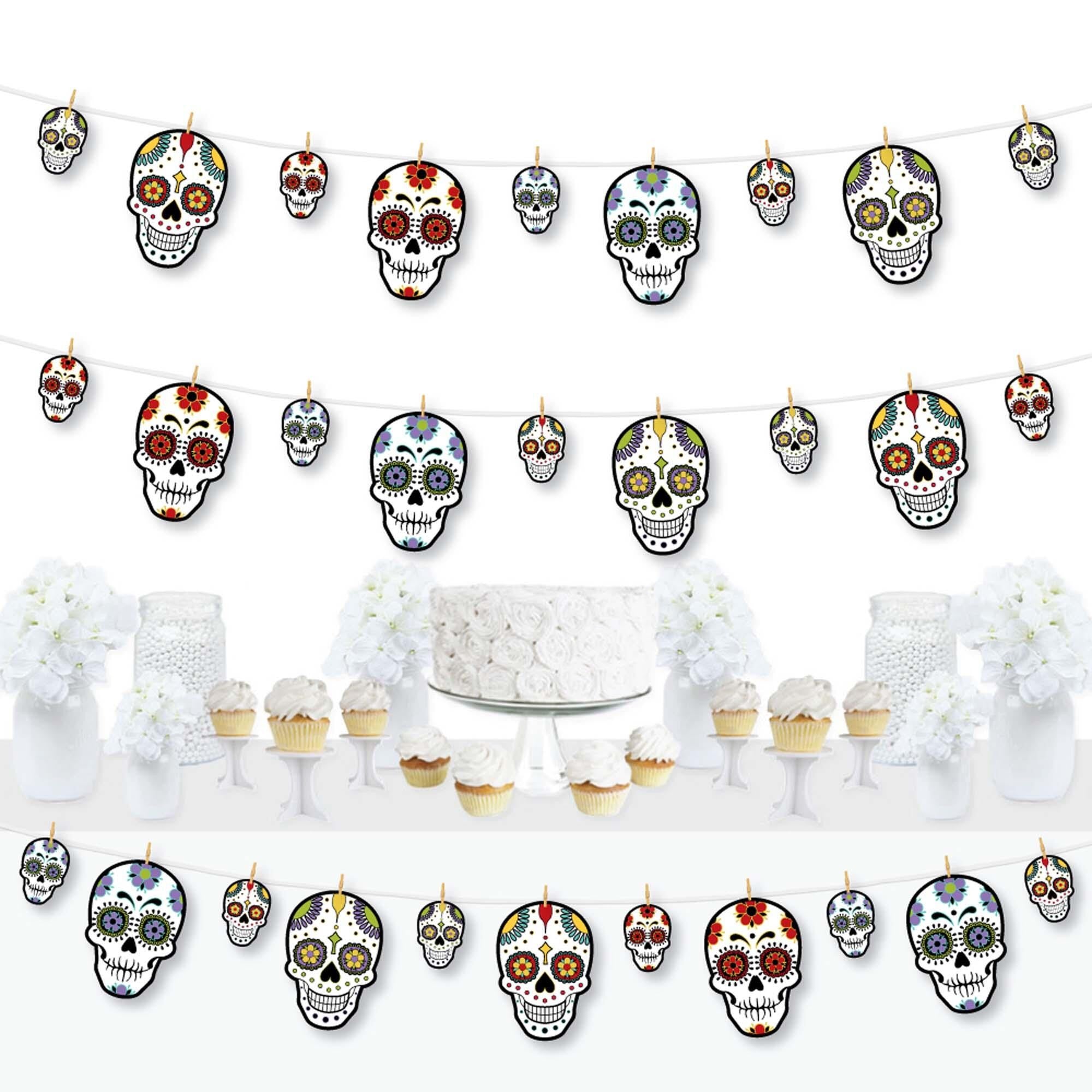 Day Of The Dead Garland Party Goods Unisex