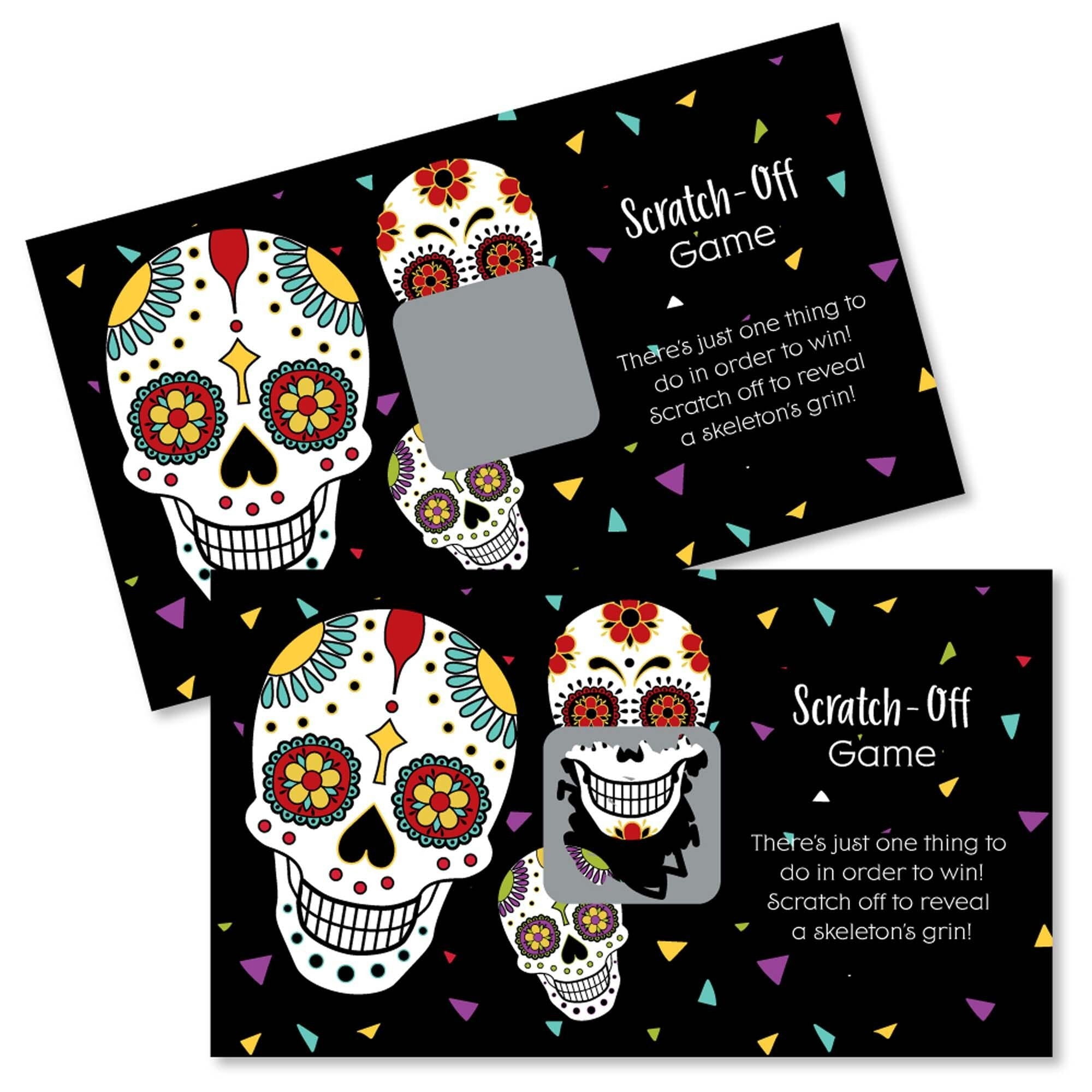 Sugar Skull Design Beach Tote Bag – Dia De Los Muertos Print, Large Shoulder Bag With Mesh Pockets & Rope Handles