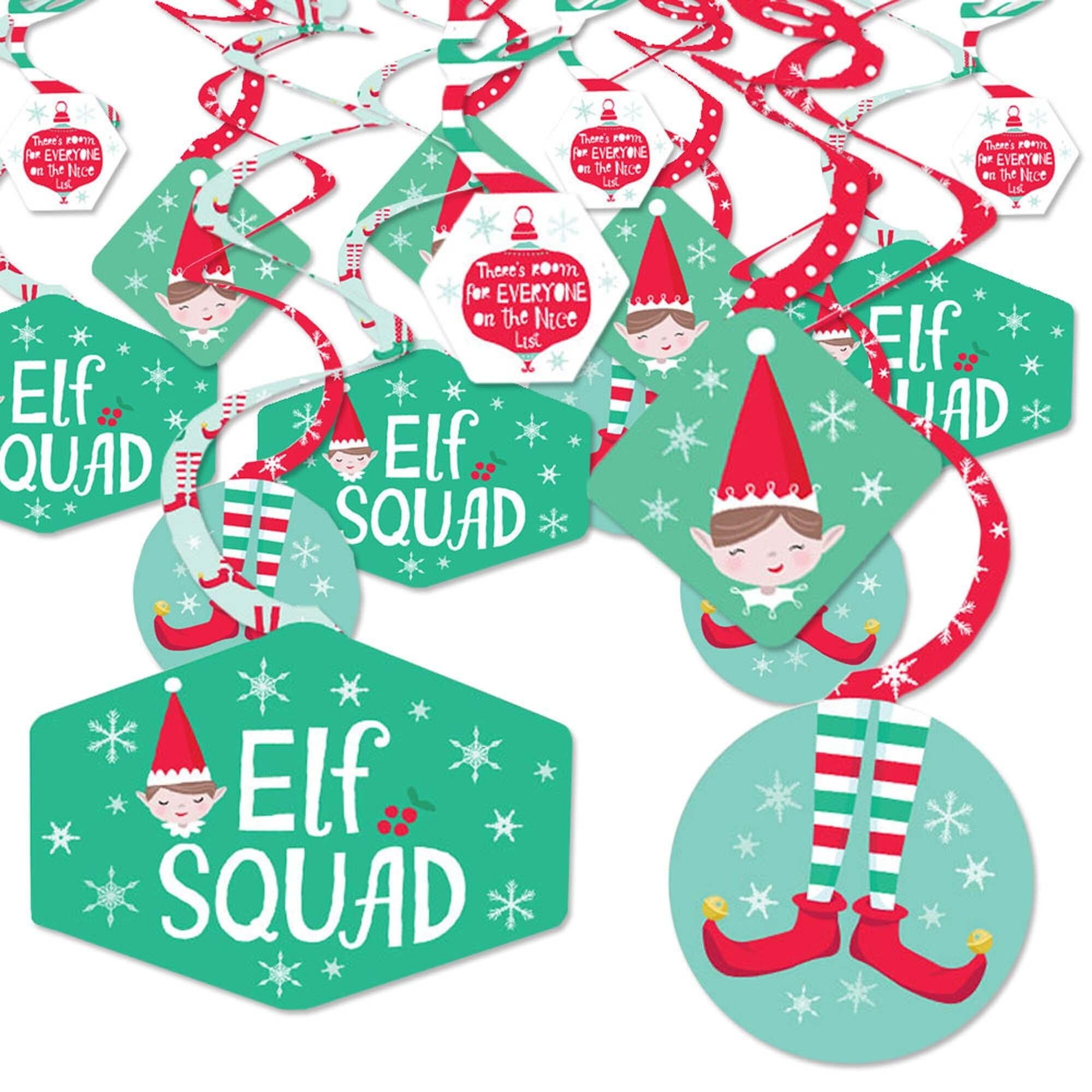 Big Dot of Happiness Elf Squad - Kids Elf Christmas and Birthday Party ...