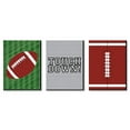 thumbnail image 1 of Big Dot of Happiness End Zone - Football - Sports Themed Wall Art and Kids Room Decorations - Gift Ideas - 7.5 x 10 inches - Set of 3 Prints, 1 of 8