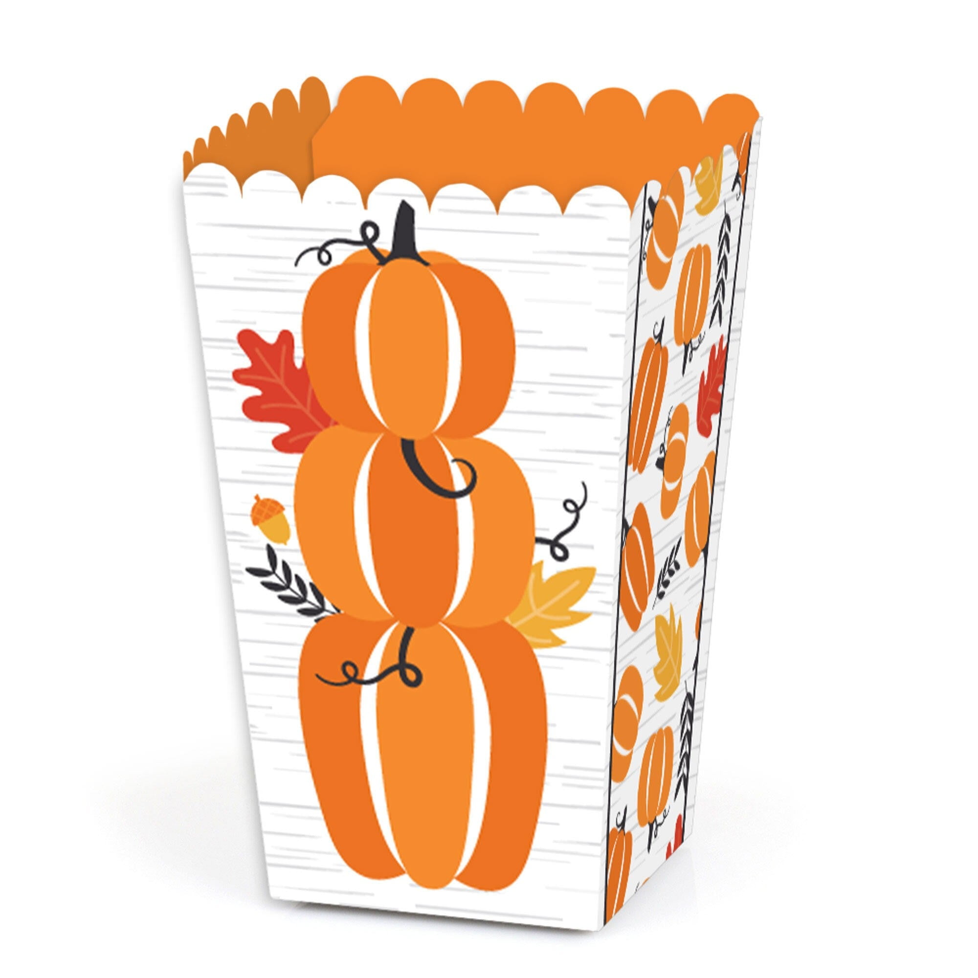 Big Dot Of Happiness Herbst-Kürbis Mini-Geschenkboxen – Set Mit 12 Stück Für Halloween Oder Thanksgiving, Süßigkeiten-Boxen Für Partys