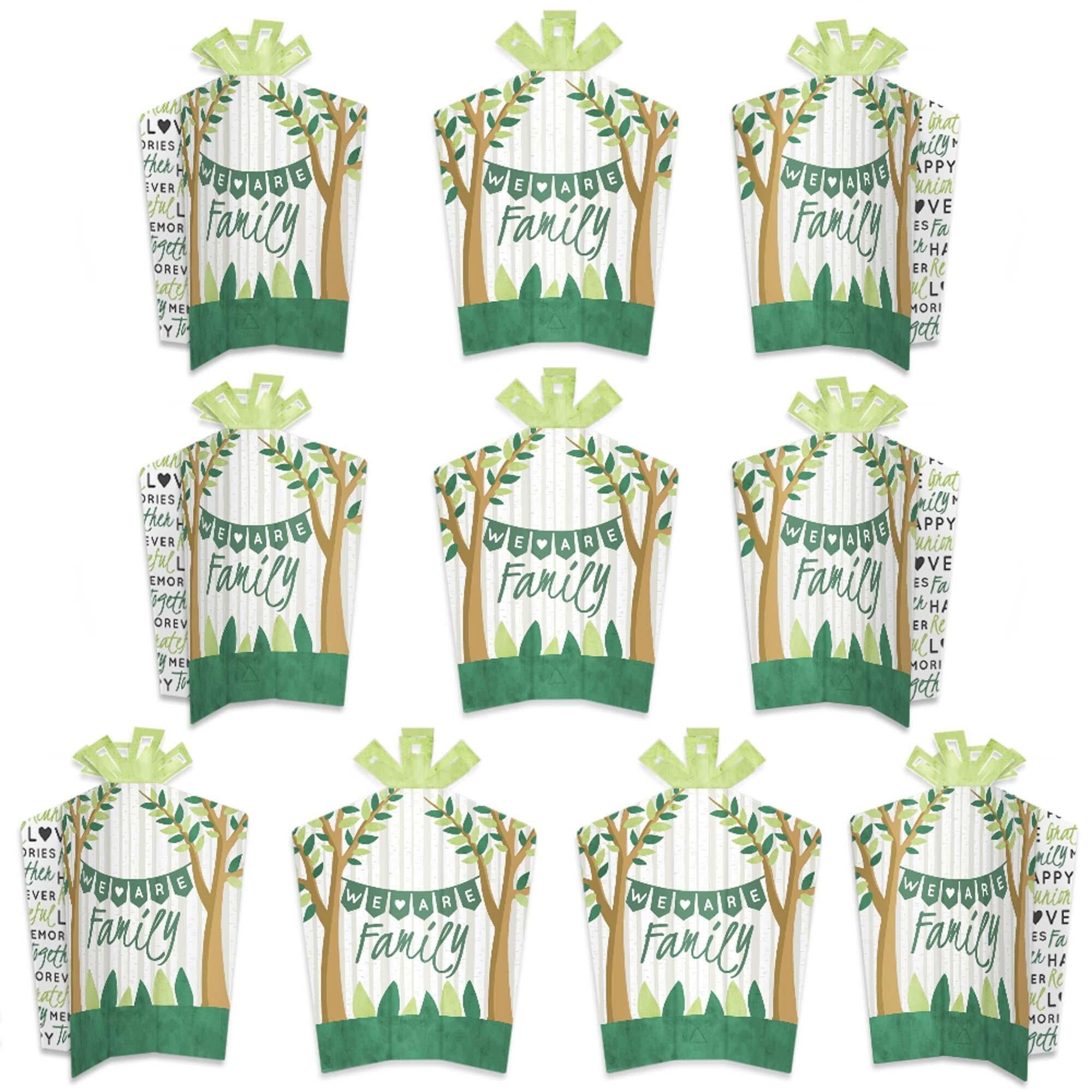 Family Tree Reunion - Fold & Flare Cardstock Centerpieces, 10-Pack