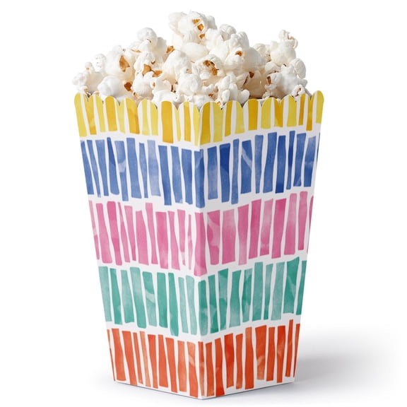 Big Dot of Happiness Fiesta Popcorn Boxes, Mexican Themed Party Favors, Colorful Treat Boxes - Set of 12