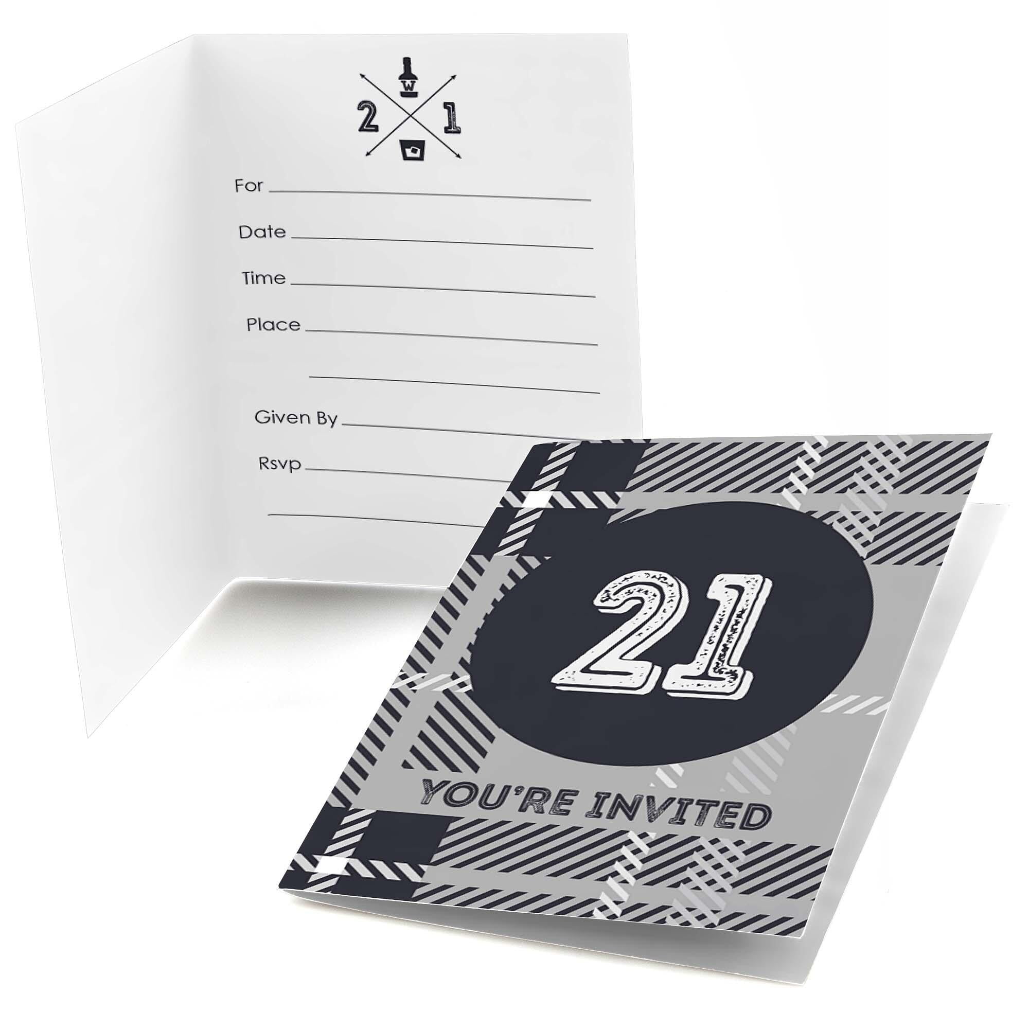 Big Dot of Happiness Finally 21 - 21st Birthday - Fill In Birthday ...