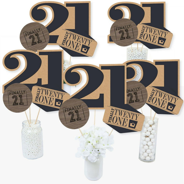 Big Dot of Happiness Finally 21 21st Birthday Party Supplies DIY Wrapper  Favors & Decor 15 Ct, 15 Count - Kroger