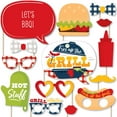 thumbnail image 1 of Big Dot of Happiness Fire Up the Grill - Summer BBQ Picnic Party Photo Booth Props Kit - 20 Count, 1 of 6