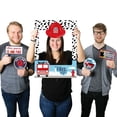 thumbnail image 1 of Big Dot of Happiness Fired Up Fire Truck - Firefighter Baby Shower or Birthday Party Photo Booth Picture Frame & Props - Printed on Sturdy Material, 1 of 7