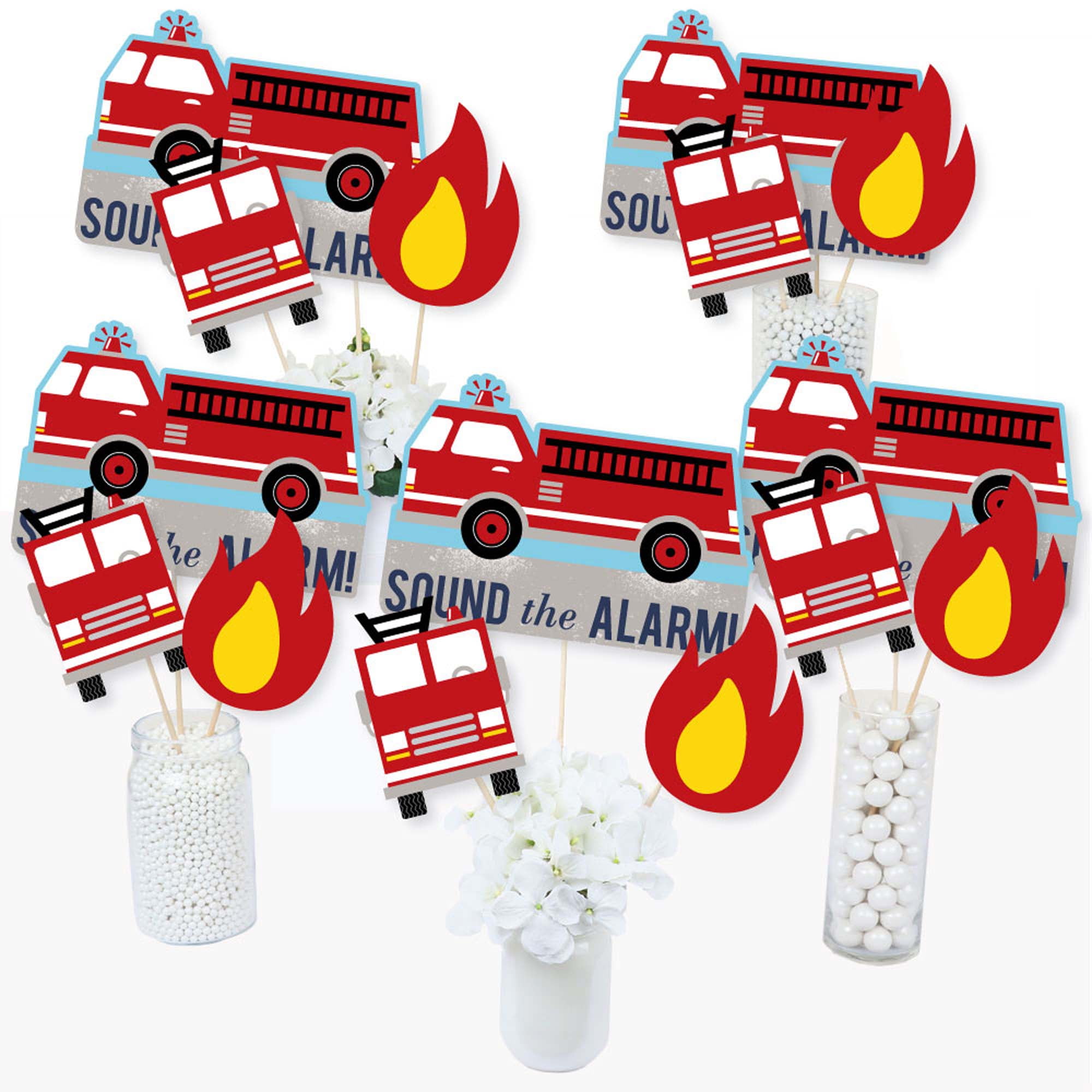 10 Fire Truck Crayons Party Favors Fireman Birthday Stocking Stuffers  Hydrant