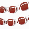 thumbnail image 1 of Big Dot of Happiness Football Garland Banner, The Big Game or Birthday Decorations Backdrop, 30 Feet of Cord, 15 Paper Football Shapes Double-Sided, 1 of 5
