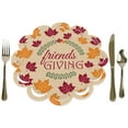 thumbnail image 1 of Big Dot of Happiness Friends Thanksgiving Feast - Friendsgiving Round Table Decorations - Paper Chargers - Place Setting For 12, 1 of 8
