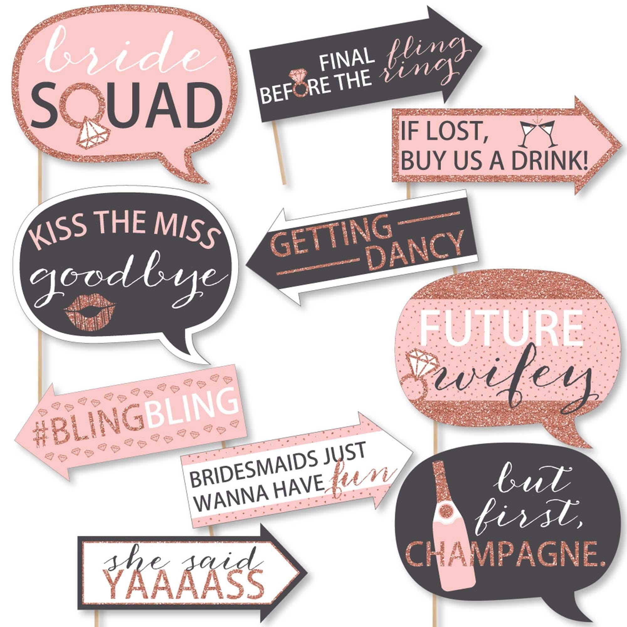 Bridal Shower Advice Cards - Ring Shaped Rose Gold Cards For Bride Squad Games (Set Of 20) - View #14