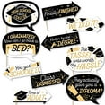 thumbnail image 1 of Big Dot of Happiness Funny Hello College Graduation Party Photo Booth Props Kit - 10 Piece, 1 of 5
