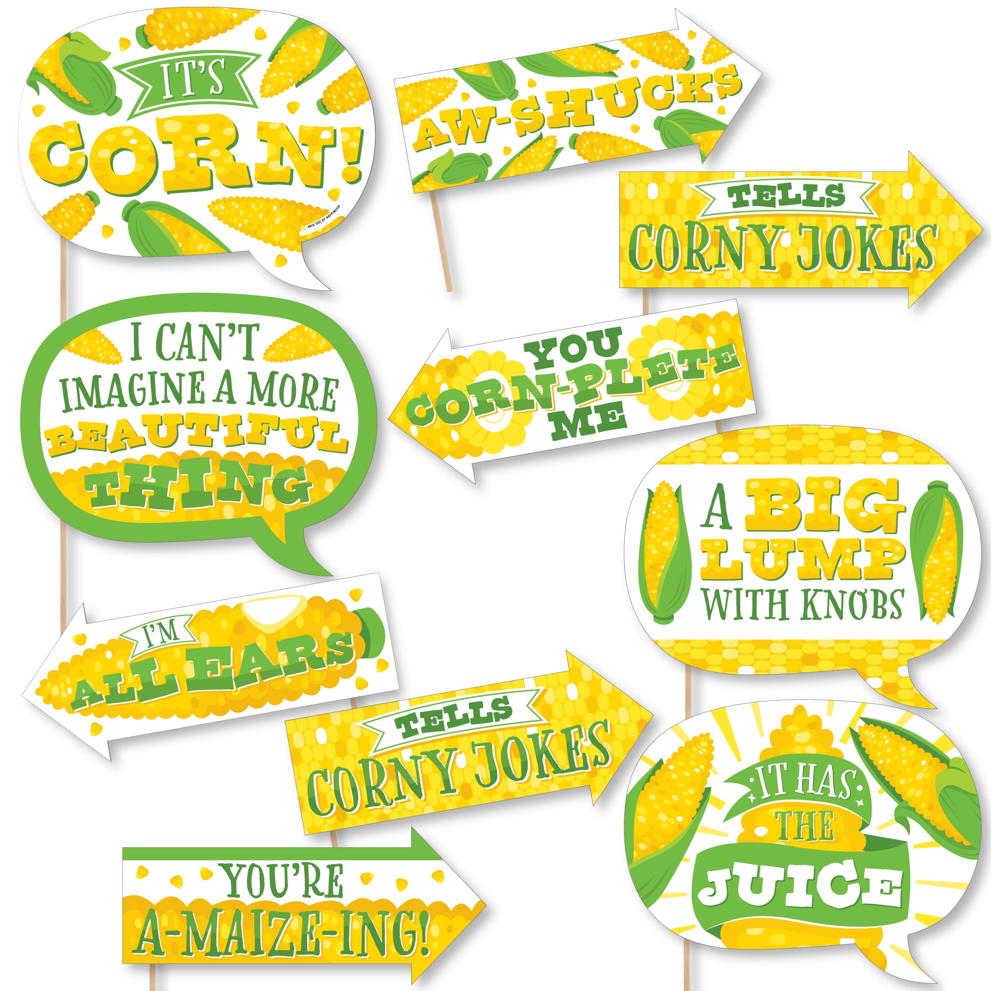Big Dot of Happiness Funny It's Corn - Fall Harvest Party Photo Booth ...