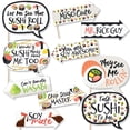 thumbnail image 1 of Big Dot of Happiness Funny Let's Roll - Sushi - Japanese Party Photo Booth Props Kit - 10 Piece, 1 of 5