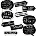 thumbnail image 1 of Big Dot of Happiness Funny Mr. and Mrs. - Black and White Wedding or Bridal Shower Photo Booth Props Kit - 10 Piece, 1 of 5