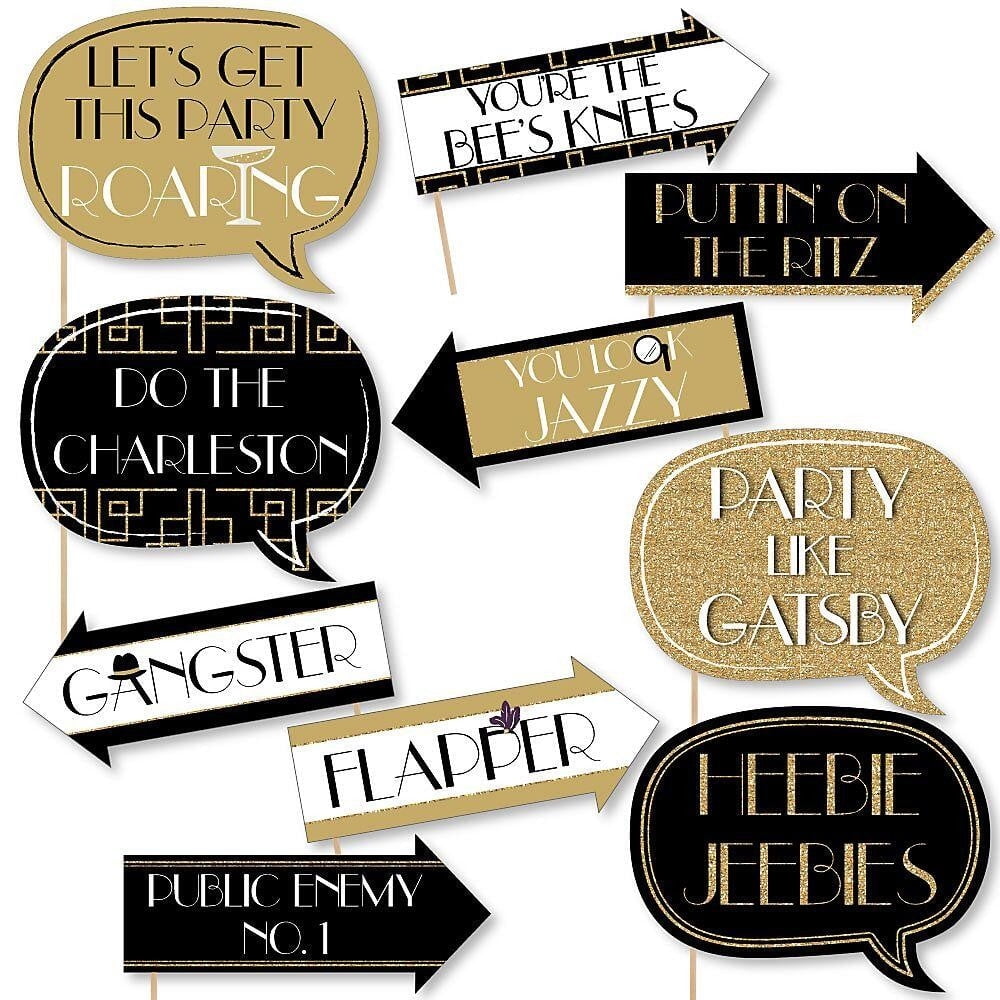 Big Dot of Happiness Funny Roaring 20's - Twenties Art Deco Jazz Photo Booth Props Kit - 10 Piece - Walmart.com big-dot-of-happiness-funny-roaring-20-s-twenties-art-deco-jazz-photo-booth-props-kit-10-piece-walmart-com