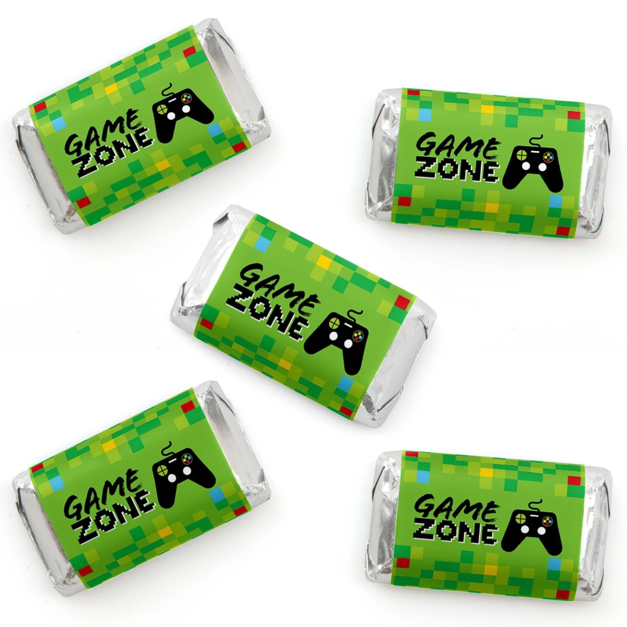 Big Dot of Happiness Video Game - Mini Candy Bar Wrapper Stickers ...