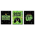 thumbnail image 1 of Big Dot of Happiness Video Game - Nursery Wall Art and Pixel Game Zone Kids Room Decorations - Gift Ideas - 7.5 x 10 inches - Set of 3 Prints, 1 of 8
