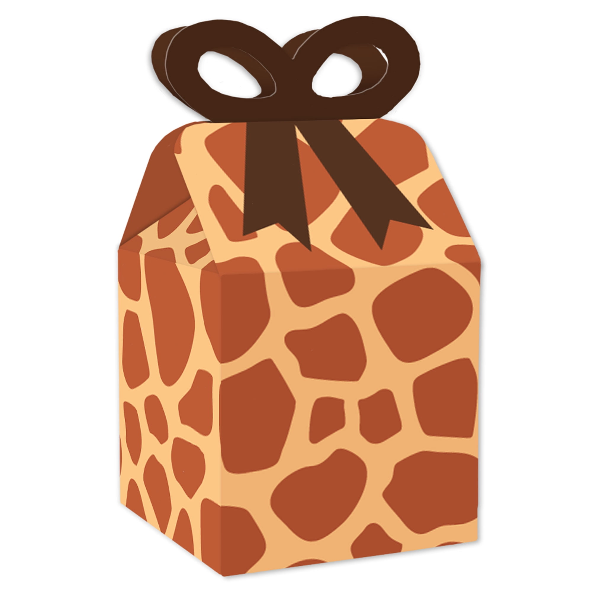 Box File Giraffe Big Dot of Happiness Giraffe Print - Square Favor Gift Boxes - Safari ...